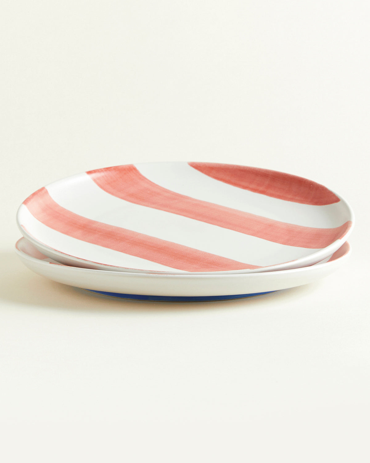 Big Plate Striped | Casa Lawa Edition - Rot-weiß
